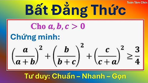 🔥 Bất Đẳng Thức Cực Hay – Giải Gọn Bằng Đặt Ẩn Phụ + Phương Pháp SOS Tuyệt Đỉnh!
