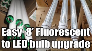 Easy 8' Fluorescent bulb to LED upgrade by Matus1976's Akira Bike Project 383 views 3 years ago 5 minutes, 30 seconds