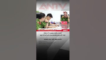 Tóm cổ thanh niên cướp 460 tờ vé số của người khuyết tật #antv #thoisu #shorts #cuopgiat