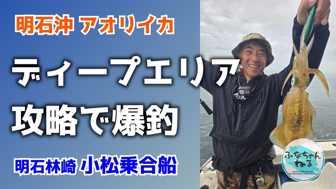 【船アオリ】午前便で明石沖ディープ攻略！深場の良型アオリを爆釣
