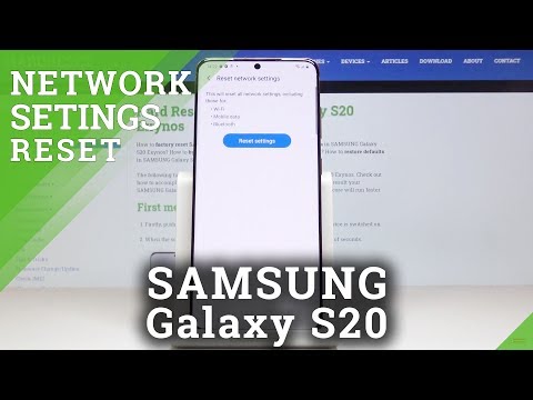 How to Reset Network Settings on Samsung Galaxy S20 - Default Network Configurations