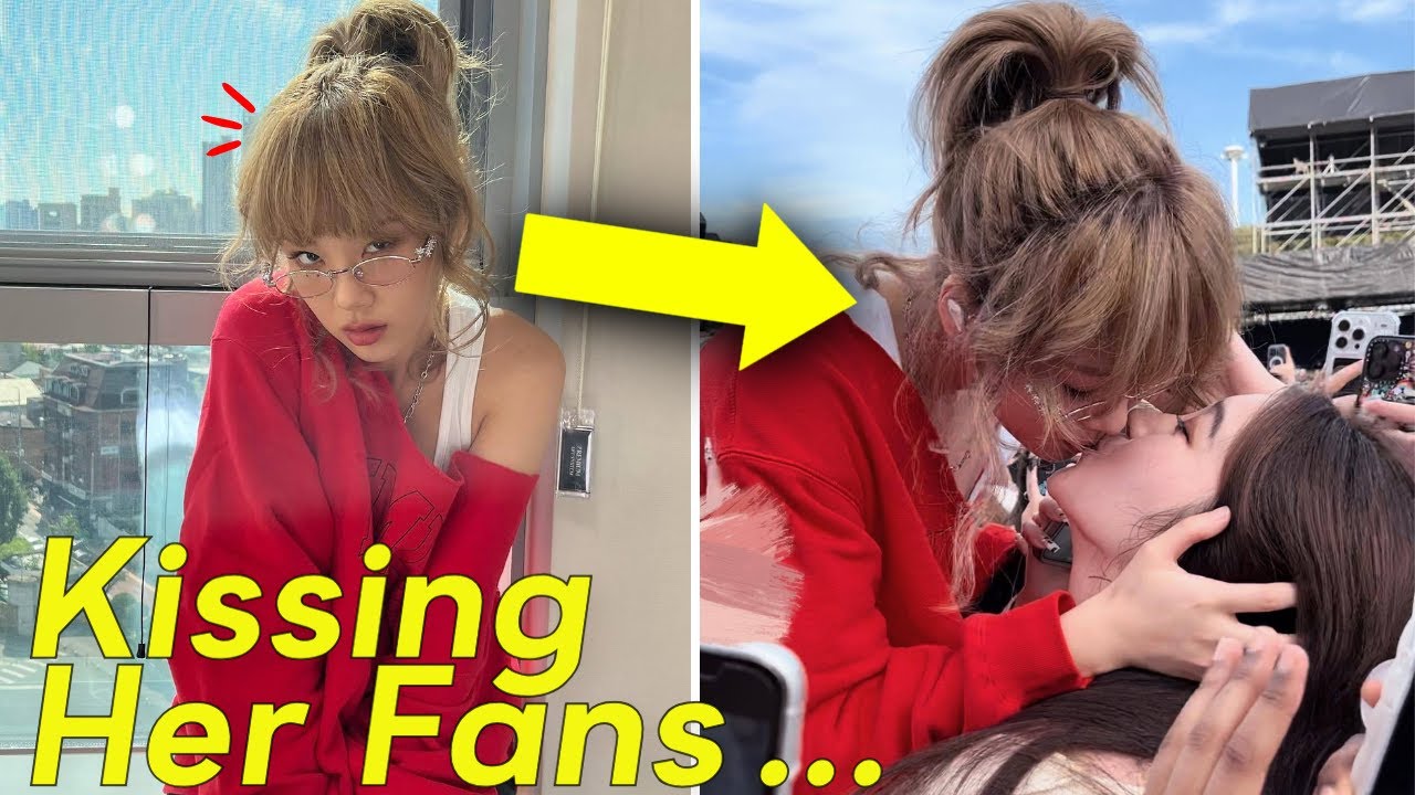 BIBI Kissing a Female Fan on Her Lips During Concert - YouTube