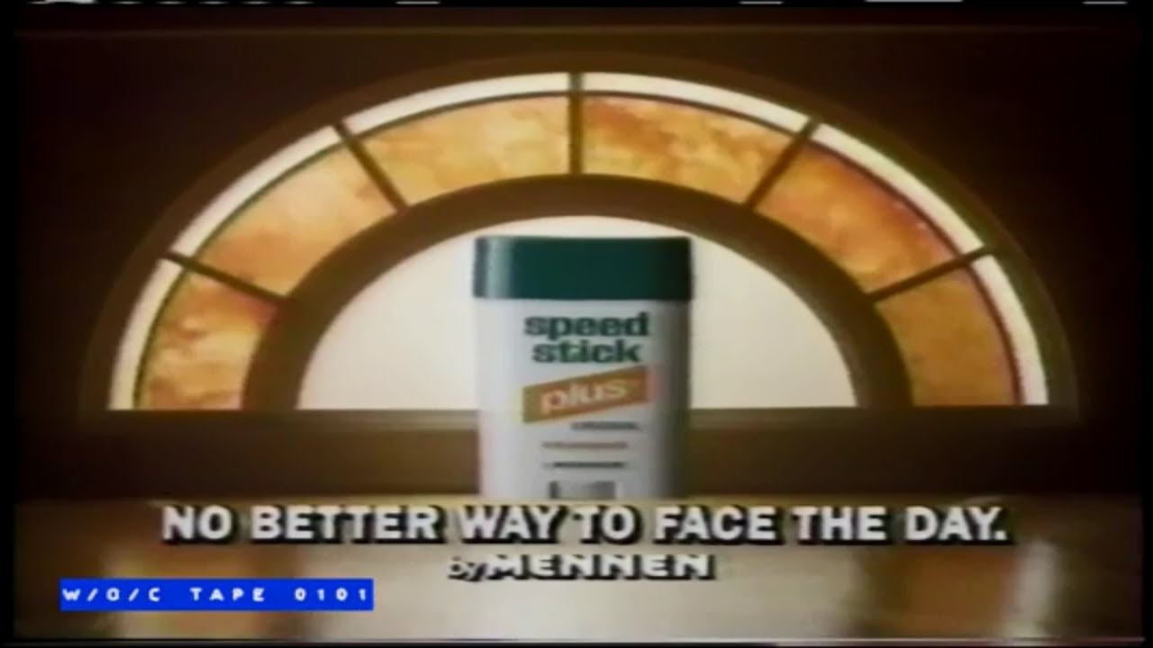 Speed Stick Plus Deodorant Commercial 1990 YouTube