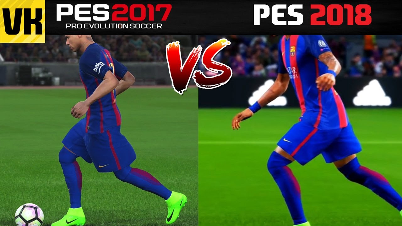 PES 17 vs PES 18 Comparison: Player Faces, Tattoos and ...