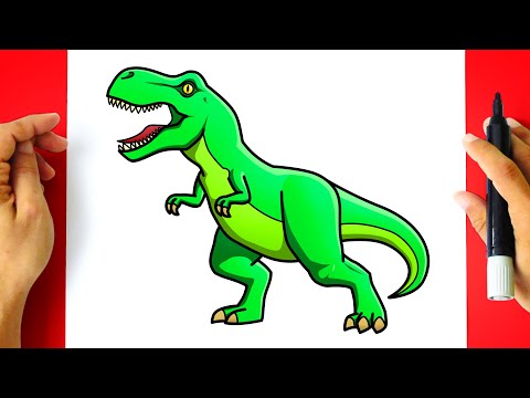 How to DRAW a T-REX DINOSAUR