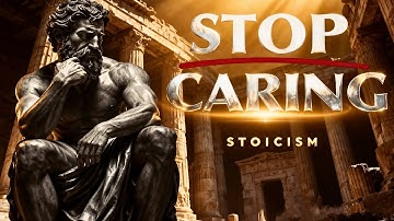 You Either Break or Learn to Stop Caring, Decision Is Yours - STOIC PHILOSOPHY