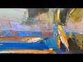 ENLARGING and ABSTRACTING a Plein Air Painting in the Studio | Oil Painting with Palette Knifes Demo