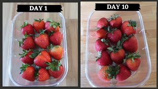 HOW TO KEEP STRAWBERRY FRESH IN THE REFRIGERATOR FOR WEEKS.