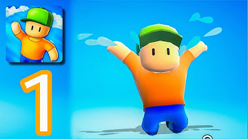 Stumble Guy‪s‬ - Gameplay Walkthrough Part 1 - First Win (iOS, Android)