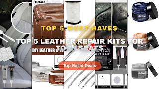 Top 5 Best Top 5 Leather Repair Kits For Torn Seats (Must Have!) - Liquid Skin Leather Repair Kit No