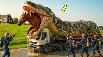 Brave Heroes Save Lonely Horse from Deadly Giant Python Attack!