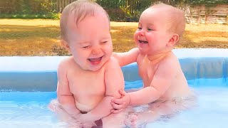 Try Not To Laugh: Cutest Twin Babies Laugh And Playing Together #5 by Lovers Baby 809 views 1 year ago 2 minutes, 32 seconds