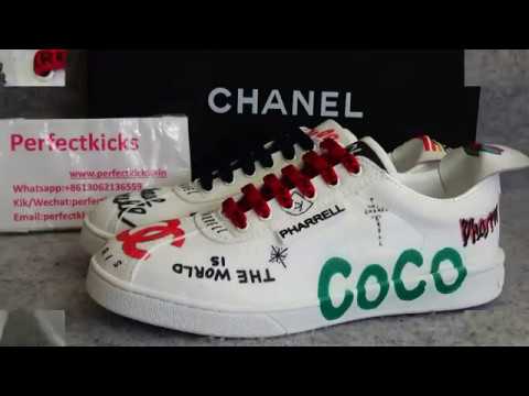 chanel pharrell shoes white