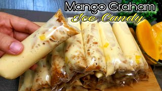 SUPER SOFT & CREAMY MANGO GRAHAM ICE CANDY/ICE CANDY RECIPE PANG NEGOSYO/GRAHAM DESSERT RECIPE screenshot 4