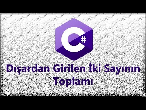 1. Ders ( Dışardan Girilen Sayıların Toplamı)