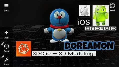 3DC.io Doraemon 3d Modelling  Tutorial Android/Ios