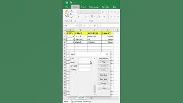 Automatic data entry pop up in excel 😎 #tutorial #excel #shorts #microsoftexcel #trending #viral