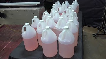 Resina Inline Stainless Steel 4 Station 8 Spindle Capper Demonstration