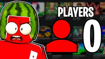 Roblox Games with ZERO PLAYERS