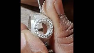 Handmade Silver Ring with Ruby & Diamond | Stunning Luxury Jewelry Making