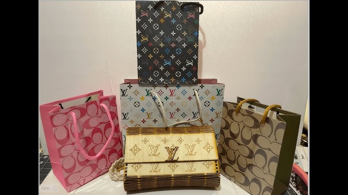 louis vuitton conversion bags clear plastic with leather handle