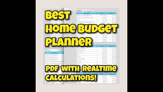 Home Budget Calculator. PDF planner with realtime Calculations. Best Family Budget Planner. Home Budget Calculator. PDF planner with realtime Calculations. Best Family Budget Planner.