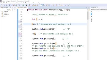 Prefix Postfix operators in Java