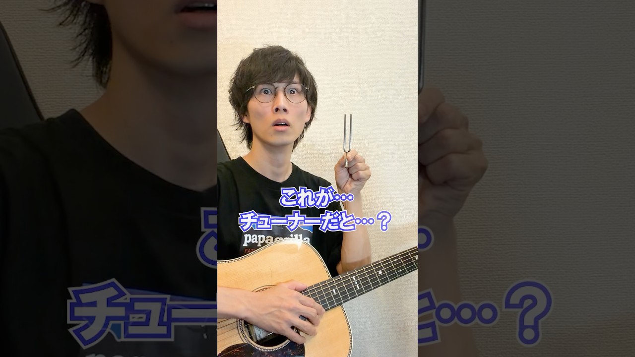 謎の道具でチューニングしたギタリストの末路 #音叉 #ギター