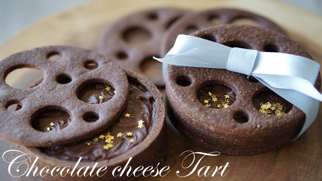 ⁣バレンタイン本命に贈る生チョコ・チーズタルトの作り方/chocolate cheese tart recipe