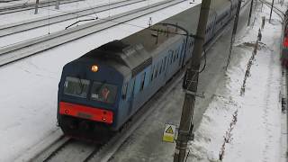 Дизель-поезд АЧ2 прибывает на станцию Брянск-II-Льговский