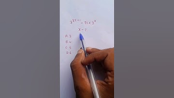 "Solving the Exponential Equation: 3^2x+1 = 81×3^x Simplified | #short