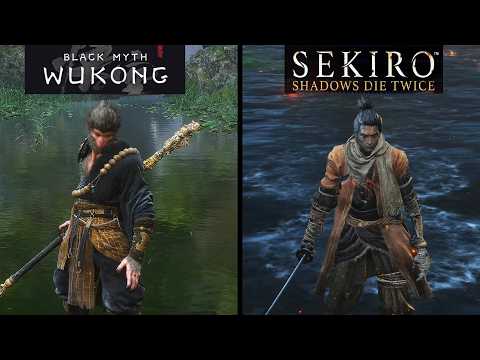 Black Myth Wukong vs Sekiro Shadows Die Twice - Physics and Details Comparison