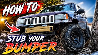 How to Narrow a Bumper on a Jeep Grand Cherokee 1993-98 (ZJ) | Free Stubby Front Bumper 