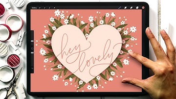 Draw a Daisy Heart in Procreate [Valentine