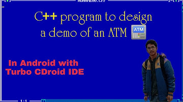 C++ Program to design a demo of an ATM 🏧