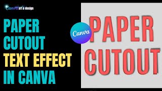 paper cut effect - Canva tutorial - paper cutout| text under paper effect | typography