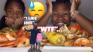 CAUGHT SISTER HANGING OUT WITH A BOY...🤦‍♀️😱 (SEAFOOD BOIL MUKBANG)