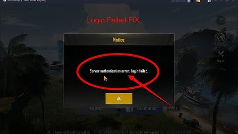 How to FIX PUBG Emulator login error/authentication error or login failed error