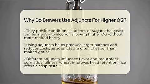 Why Do Brewers Use Adjuncts For Higher OG? - The Pint Guy