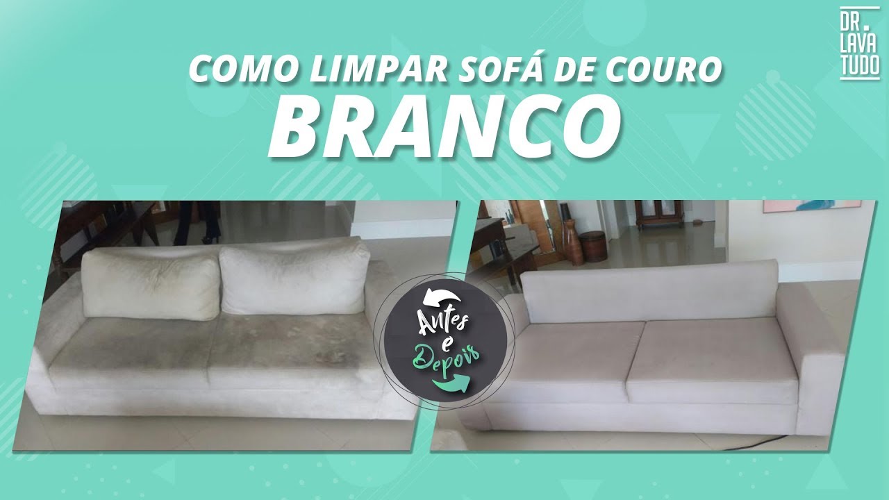 Como limpar SOFÁ de COURO BRANCO? Uma solução PROFISSIONAL! - YouTube