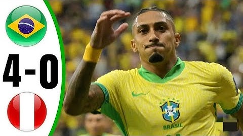 Brazil vs Peru 4-0 Highlight & All Goal 2024 HD