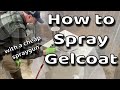 How to spray gelcoat [with a cheap spray gun] |dorade box part 4|