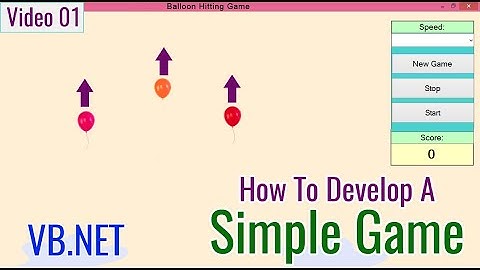 VB.Net - How to Develop A Simple Balloon Hitting Game - Urdu/Hindi - Video_01
