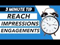 What Is Reach, Impressions, + Engagements? - Basic Social Media Analytics -  [3 Minute Tips]