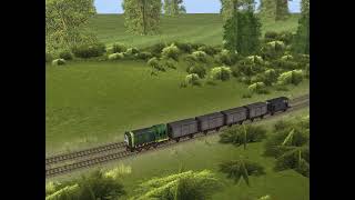 Paxton pulling four box cars
