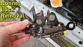 Bonnet Lock Removal, Cleaning and Refitting - Nissan Micra K12