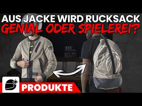 This motorcycle jacket has a secret trick!