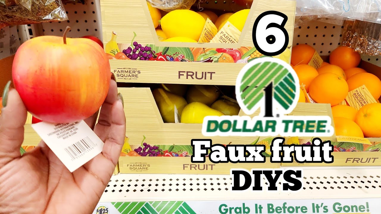 Grab some Dollar Tree Faux fruit 