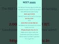 NEET 2025 Admit Card Alert! #applynow #education
