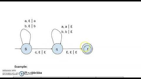 Pushdown Automata for L = {wcw^R} - Part 2 - Theory of Computation.